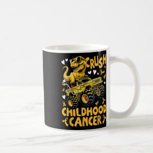 Crush Childhood Cancer Awareness Monster Truck Din Coffee Mug