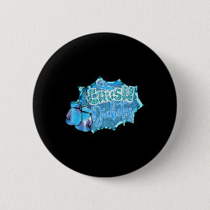Crush Diabetes Blue Boxing Gloves Diabetes Awarene Button