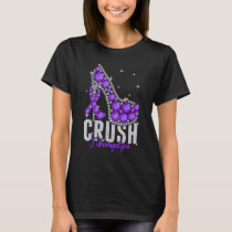 Crush Fibromyalgia Twinkle Ribbon Support T-Shirt