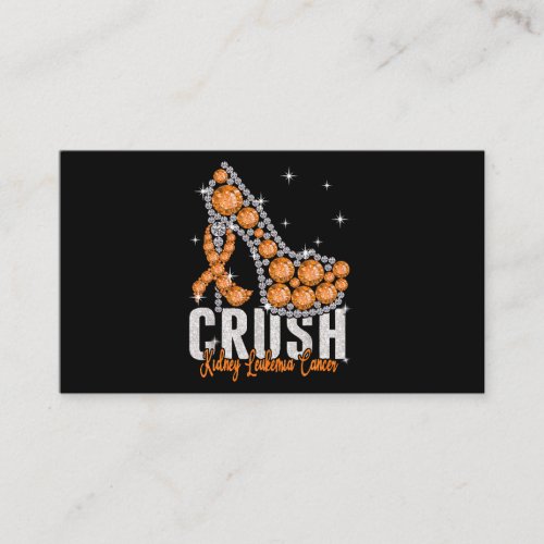 Crush Kidney Leukemia Cancer Twinkle Ribbon Suppor Business Card