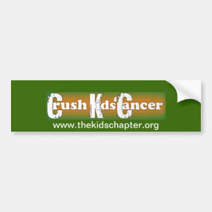 "Crush Kids Cancer" Bumper Sticker