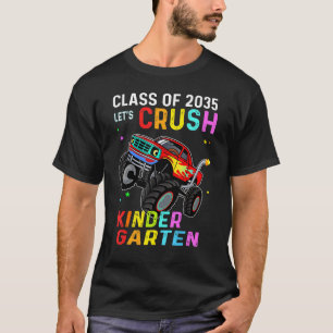 Crush Kindergarten Class 2035 Back To School Truck T-Shirt
