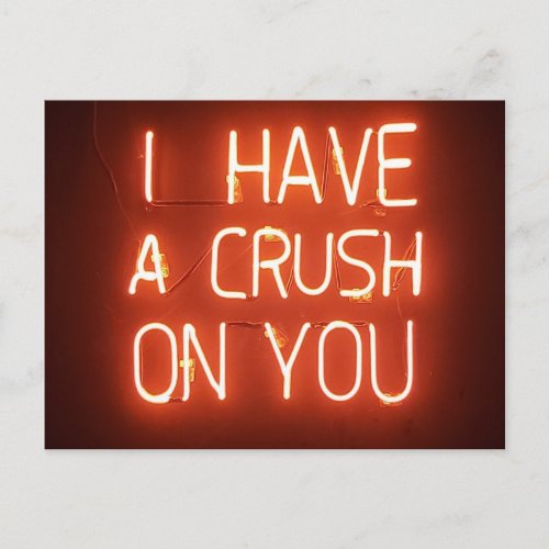 Crush on you postcard