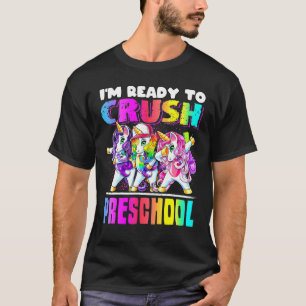 Crush Preschool Dabbing Unicorn Back To School Bac T-Shirt