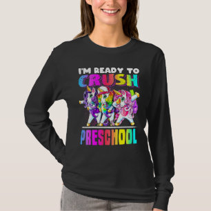 Crush Preschool Dabbing Unicorn Back To School Bac T-Shirt