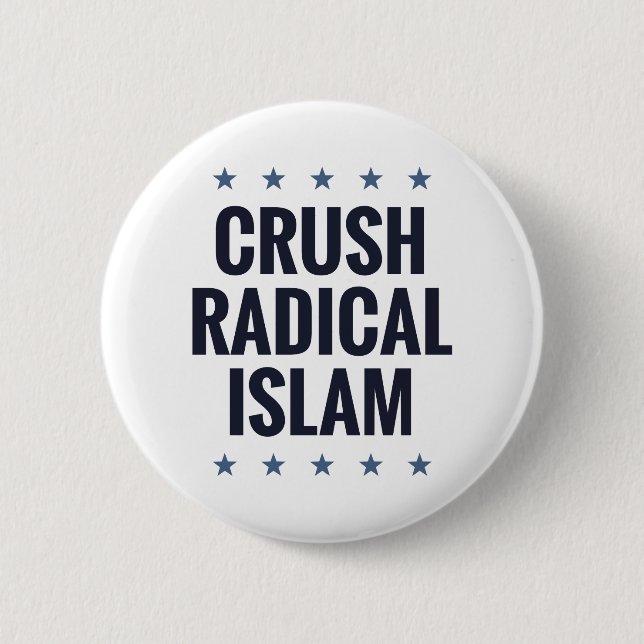Crush Radical Islam Button (Front)