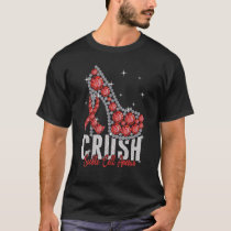 Crush Sickle Cell Anemia Twinkle Ribbon Support T-Shirt