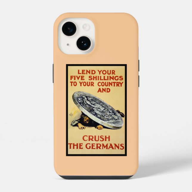Crush The Germans Case-Mate iPhone Case (Back)