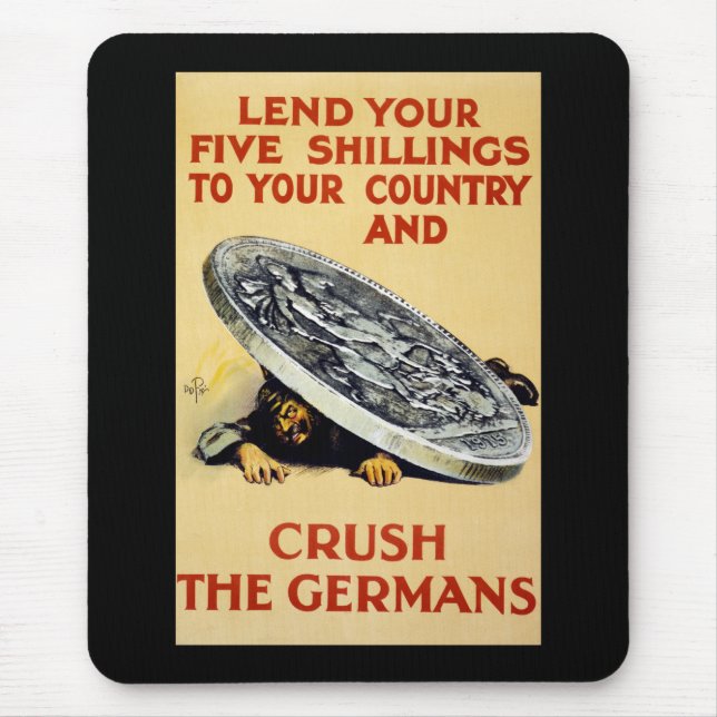 Crush The Germans Mouse Pad (Front)