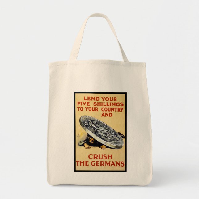 Crush The Germans Tote Bag (Front)