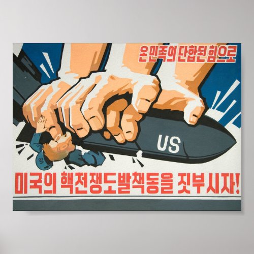 Crush US attempts to provoke a nuclear war Poster