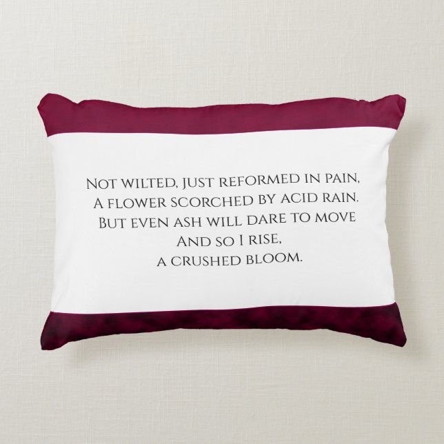 Crushed Bloom Accent Pillow (Front)