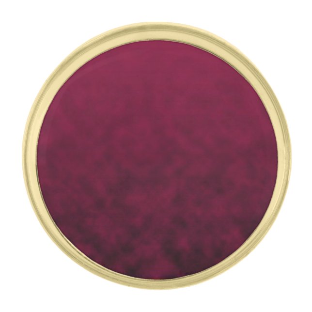 Crushed Bloom Gold Finish Lapel Pin (Front)
