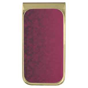 Crushed Bloom Gold Finish Money Clip