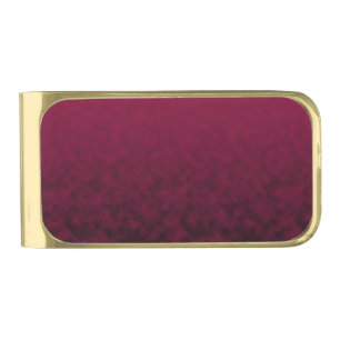 Crushed Bloom Gold Finish Money Clip
