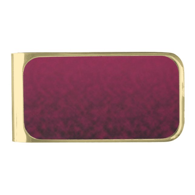 Crushed Bloom Gold Finish Money Clip (Front)