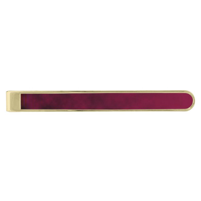 Crushed Bloom Gold Finish Tie Bar (Front)