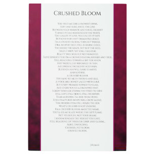 Crushed Bloom Metal Print