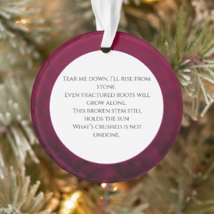 Crushed Bloom Ornament