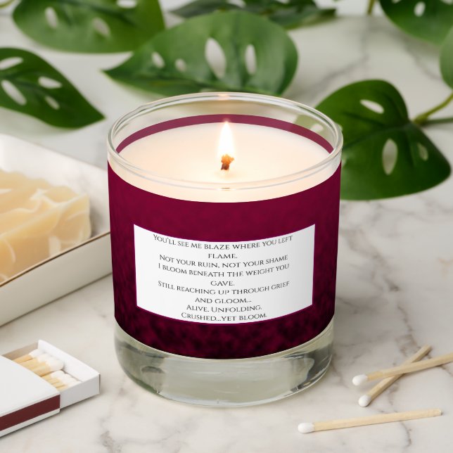 Crushed Bloom Scented Candle (Lit)