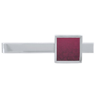 Crushed Bloom Silver Finish Tie Bar