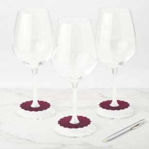 Crushed Bloom Wine Glass Tag