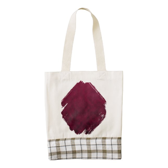 Crushed Bloom Zazzle HEART Tote Bag (Front)