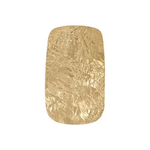 Crushed Gold Foil Minx Nail Art