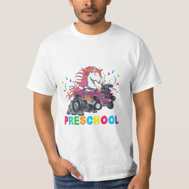 Crushed PreSchool Girl Unicorn T-Shirt (Front)