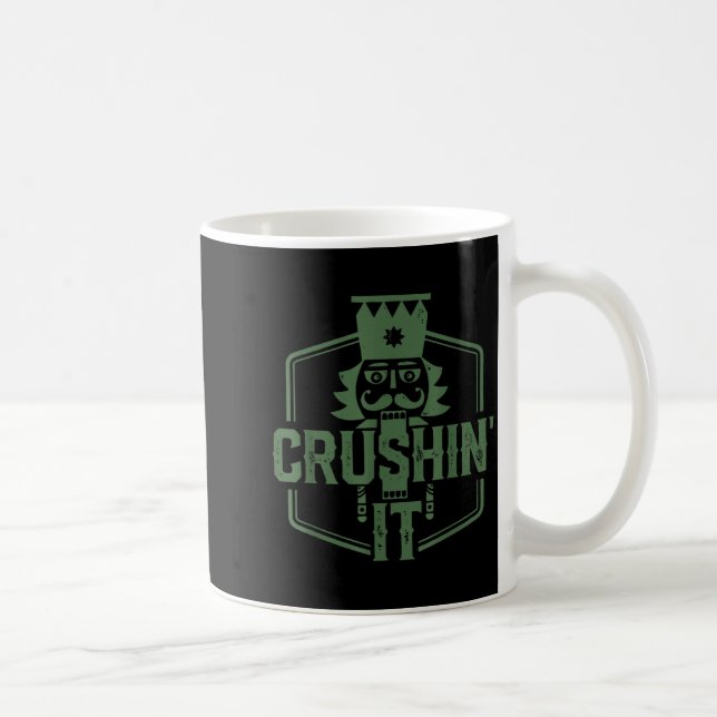 Crushin' It Nutcracker Christmas Xmas  Coffee Mug (Right)