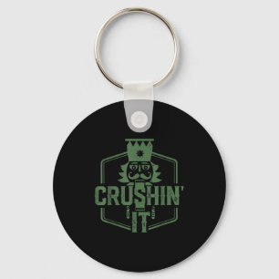 Crushin' It Nutcracker Christmas Xmas  Keychain