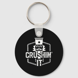 Crushin' It Nutcracker Nuts Xmas Merry Christmas P Keychain