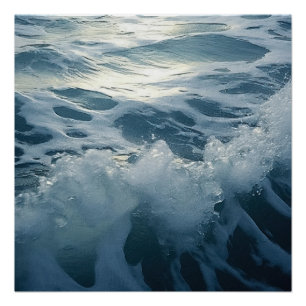 Crushing Foam Waves  Poster