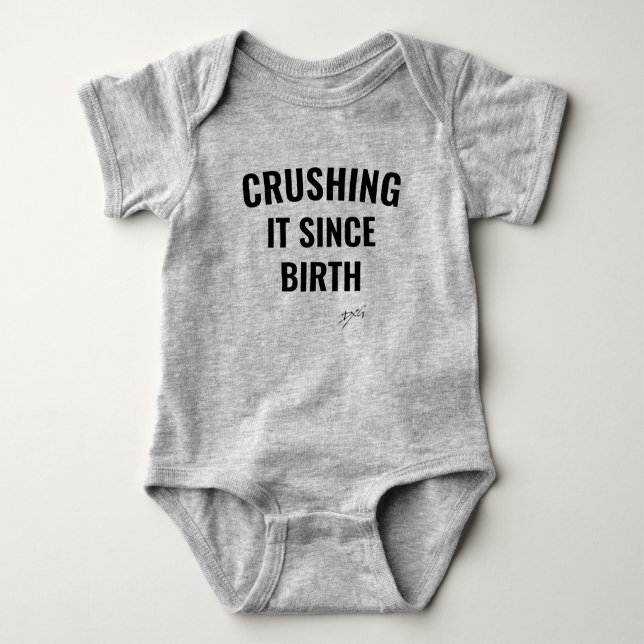 Crushing it! Baby Bodysuit (Front)