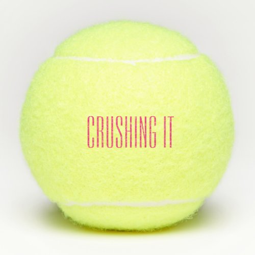 Crushing it Pink Tennis Balls