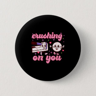 Crushing On You Peds Cu Rn Aid Rn Nurse Valentines Button