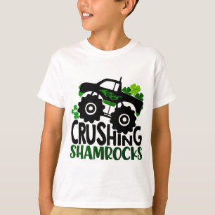 Crushing Shamrocks Truck St. Patrick's Day T-Shirt