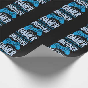 Crushing Two Titles Brother and Gamer Wrapping Paper
