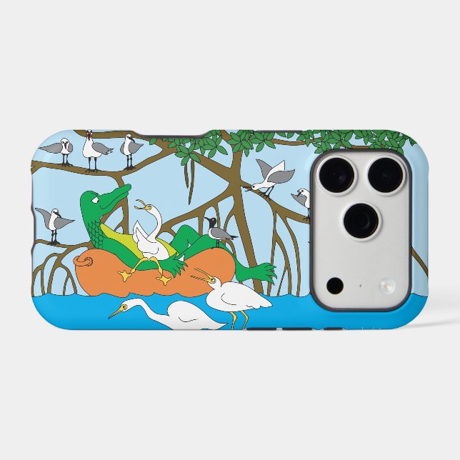 Crusing Alligator iPhone Case (Back Horizontal)