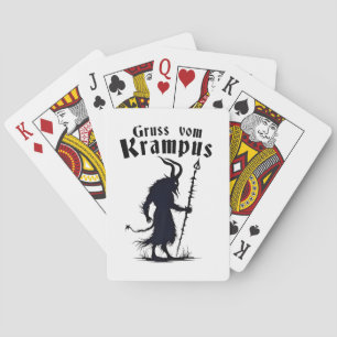 Cruss Vom Krampus Christmas Xmas Devil Spooky Poker Cards