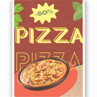 "Crust & Craft: A Pizza Story" Sticker