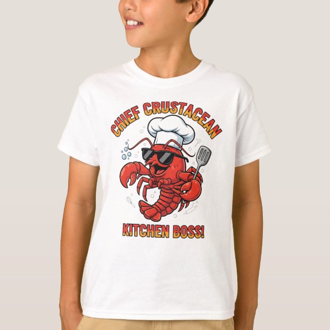 Crustacean Commander – Lobster Chef Tee (Front)