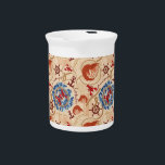 Crustacean core design beverage pitcher<br><div class="desc">Crustacean core seamless pattern in nautical style.</div>