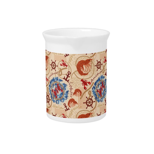 Crustacean core design beverage pitcher (Front)