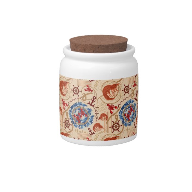 Crustacean core design candy jar (Front)