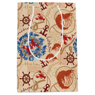 Crustacean core design medium gift bag