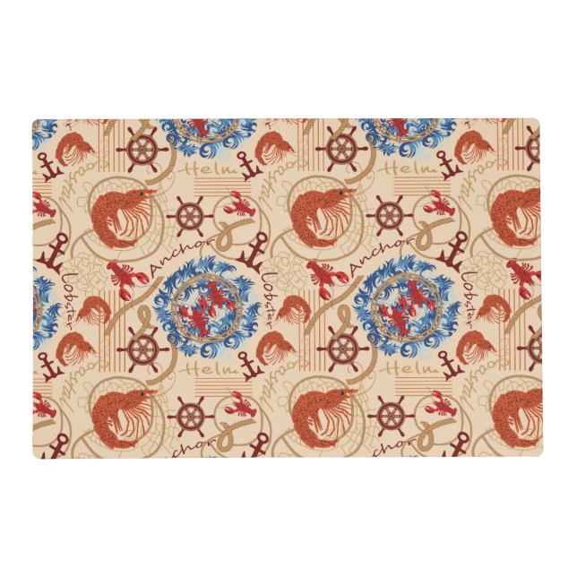 Crustacean core design placemat (Front)