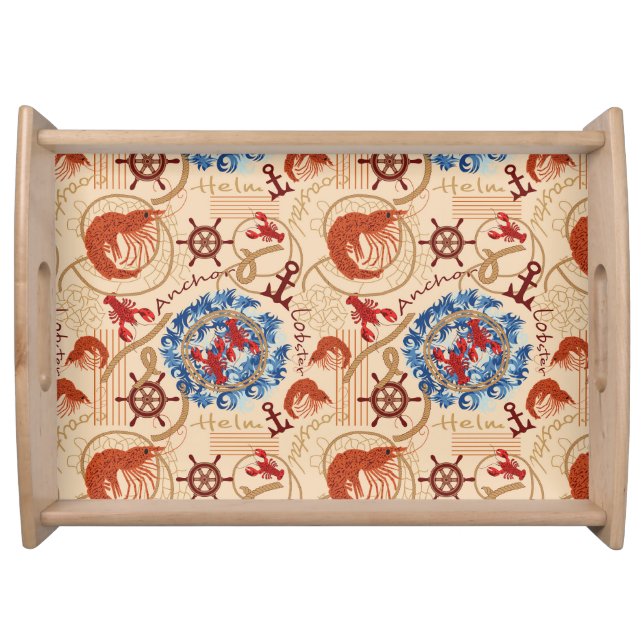 Crustacean core design serving tray (Front)