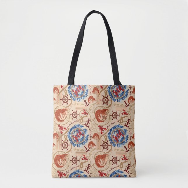 Crustacean core design tote bag (Front)