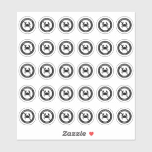 Crustacean Free Wedding Place Card Food Allergy Sticker